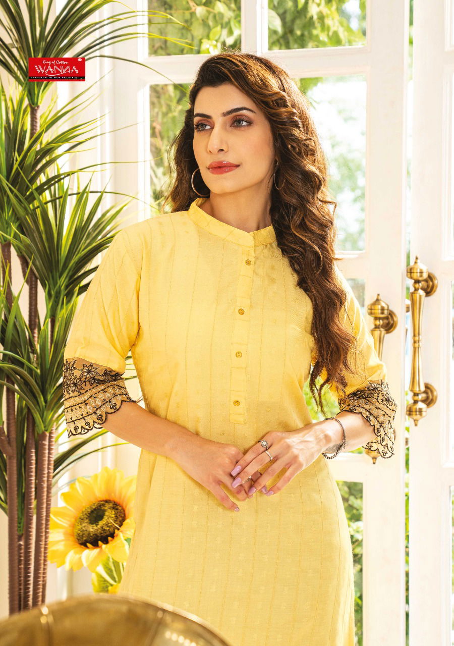 Wanna Tanvi 3 New Fancy Wear Rayon Embroidery Fancy Kurti Collection